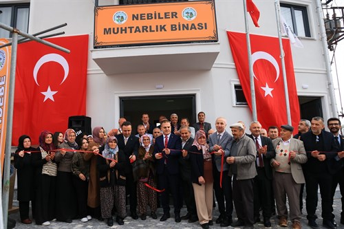 Valimiz Sayın Dr. İdris Akbıyık'ın Katılımıyla Nebiler Mahallesi Muhtarlık Binası Açılışı Gerçekleştirildi
