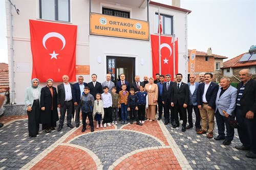 Valimiz Sayın Dr. İdris Akbıyık'ın Katılımıyla Ortaköy Mahallesi Muhtarlık Binası Açılışı Gerçekleştirildi